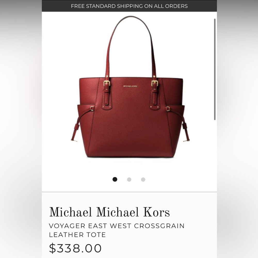 ❌sold❌Michael Kors
VOYAGER EAST WEST CROSSGRAIN LEATHER TOTE - Picture 1 of 11